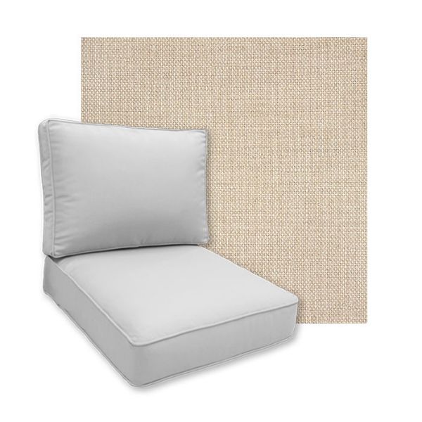 Sunbrella Piazza Dune Patio Chair Replacement Cushions