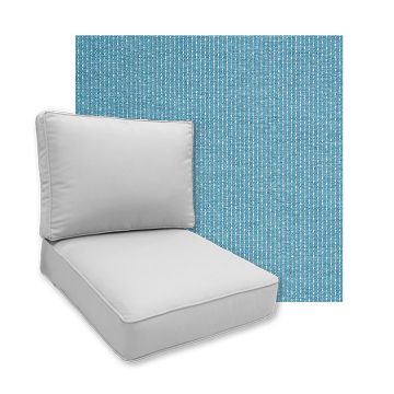 Sunbrella Solo Sky Patio Chair Replacement Cushions