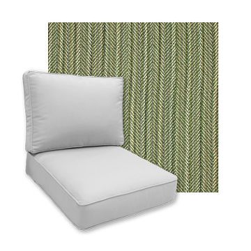 Sunbrella Posh Shamrock Patio Chair Replacement Cushions