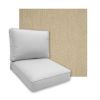 Sunbrella Posh Shitake Patio Chair Replacement Cushions