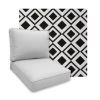Sunbrella Savvy Onyx Patio Chair Replacement Cushions