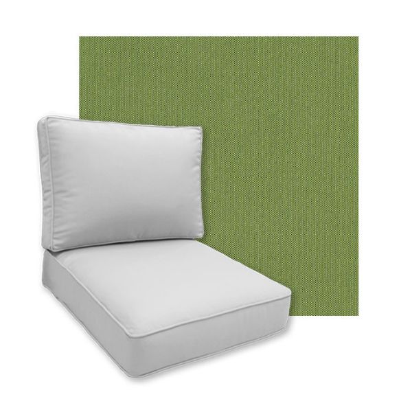 Sunbrella Spectrum Cilantro  Patio Chair Replacement Cushions