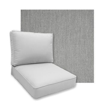 Sunbrella Switch Silver Patio Chair Replacement Cushions