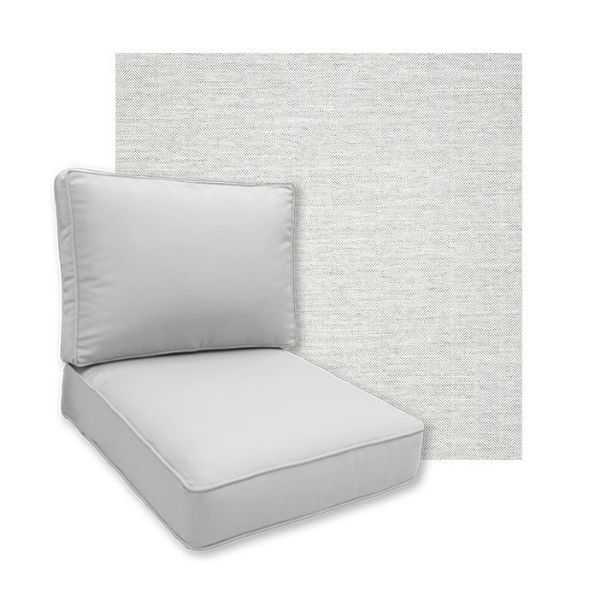 Sunbrella Switch Snow Patio Chair Replacement Cushions