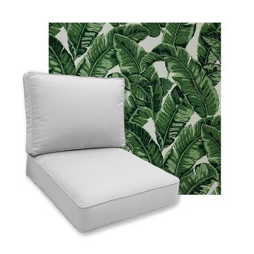 Sunbrella Tropics Jungle Patio Chair Replacement Cushions