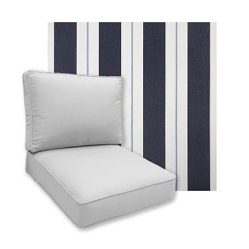 Sunbrella Relate Harbor Patio Chair Replacement CushionsSunbrella Relate Harbor Patio Chair Replacement Cushions