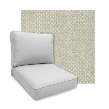 Sunbrella Litchfield Sage Patio Chair Replacement Cushions