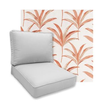 Sunbrella Martinique Mango Patio Chair Replacement Cushions