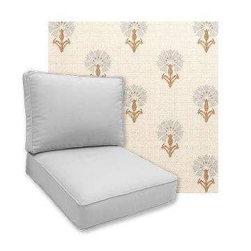 Sunbrella Mira Chai Patio Chair Replacement Cushions