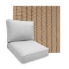 Sunbrella Unwind Driftwood Patio Chair Replacement Cushions