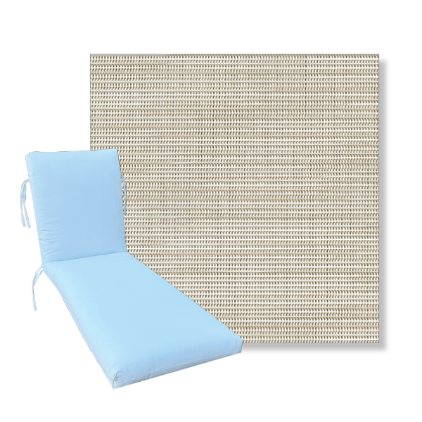 Classic Universal Chaise Lounge Cushions | Phifertex Sling Fabrics | 3 Sizes