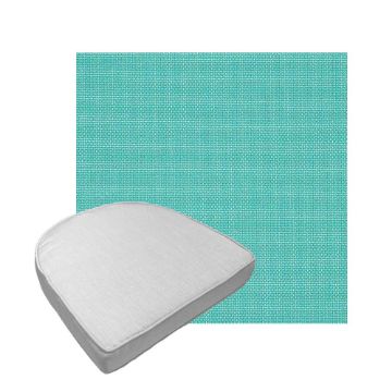 Custom outdoor contoured seat cushions from Cascadia Outdoor Cushions in Sunbrella Fabrics