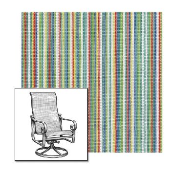 Phifertex Coco Confetti One-Piece Chair Sling | Custom Made To Fit | Custom Patio Sling Replacement