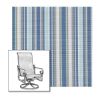 Phifertex Cole Stripe Riviera One-Piece Chair Sling | Custom Made To Fit | Custom Patio Sling Replacement