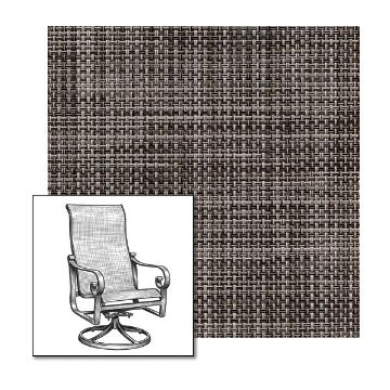 Phifertex Creel Driftwood One-Piece Chair Sling | Custom Made To Fit | Custom Patio Sling Replacement