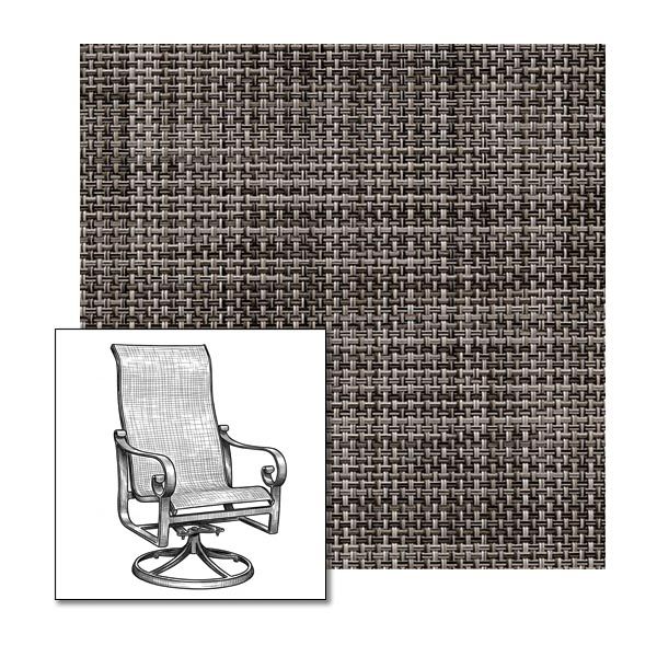 Phifertex Creel Driftwood One-Piece Chair Sling | Custom Made To Fit | Custom Patio Sling Replacement