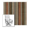 Phifertex Dakota Stripe Clay One-Piece Chair Sling | Custom Made To Fit | Custom Patio Sling Replacement