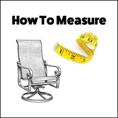 Picture for category How To Measure | Patio Chairs