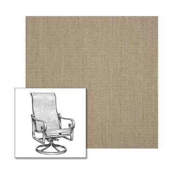 Augustine Ash One-Piece Chair Sling | Custom Made To Fit | Custom Patio Sling Replacement