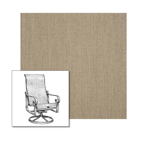 Augustine Ash One-Piece Chair Sling | Custom Made To Fit | Custom Patio Sling Replacement