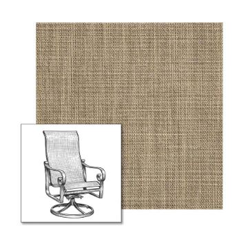 Sunbrella Augustine Denim One-Piece Chair Sling | Custom Made To Fit | Custom Patio Sling Replacement