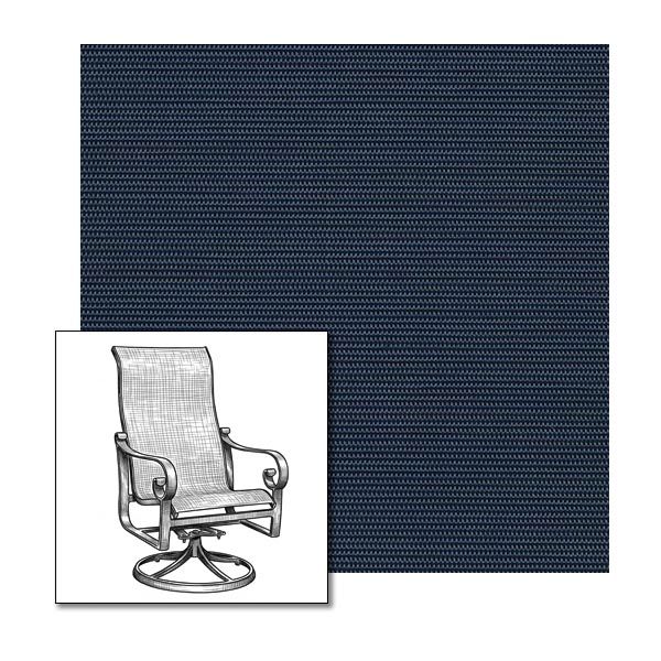 Phifer Dupione Sapphire One-Piece Chair Sling | Custom Made To Fit | Custom Patio Sling Replacement