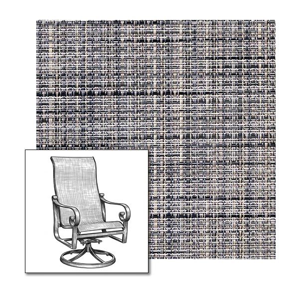 Phifer Gannon Granite One-Piece Chair Sling | Custom Made To Fit | Custom Patio Sling Replacement