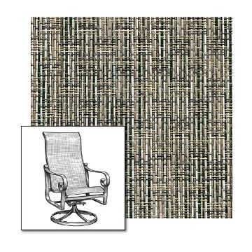 Phifer Grasscloth Natural One-Piece Chair Sling | Custom Made To Fit | Custom Patio Sling Replacement