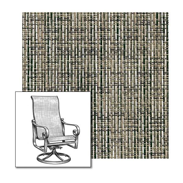 Phifer Grasscloth Natural One-Piece Chair Sling | Custom Made To Fit | Custom Patio Sling Replacement