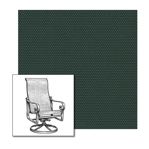 Phifer Holly Green One-Piece Chair Sling | Custom Made To Fit | Custom Patio Sling Replacement