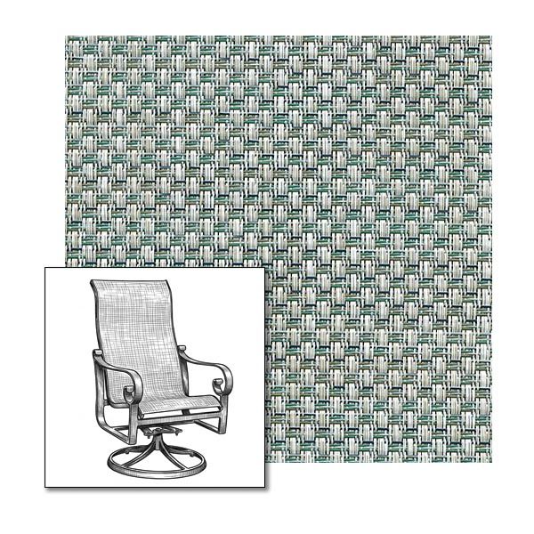 Phifer Interlock Calypso One-Piece Chair Sling | Custom Made To Fit | Custom Patio Sling Replacement