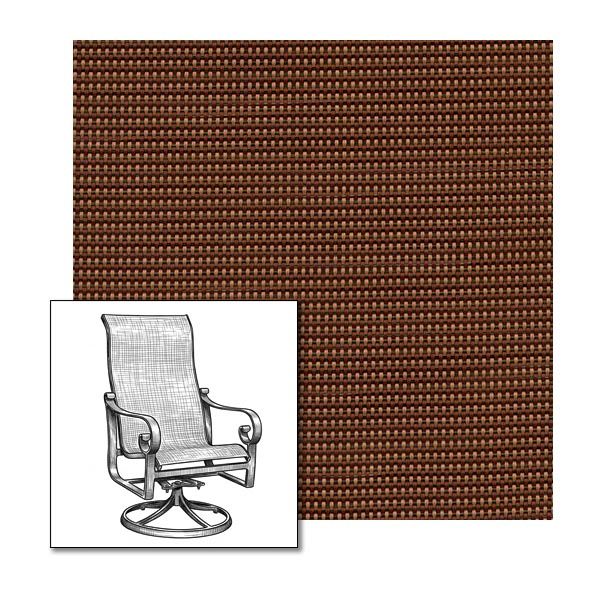 Phifer Madras Tweed Clay One-Piece Chair Sling | Custom Made To Fit | Custom Patio Sling Replacement