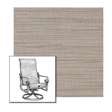 Phifer Madras Tweed Niko One-Piece Chair Sling | Custom Made To Fit | Custom Patio Sling Replacement