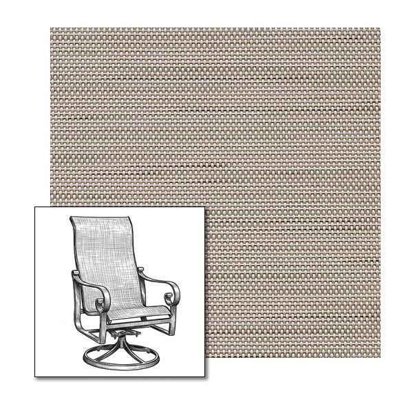 Phifer Madras Tweed Niko One-Piece Chair Sling | Custom Made To Fit | Custom Patio Sling Replacement