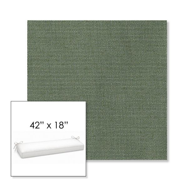 Picture of Bliss Aloe | Sunbrella® 42" x 18" Outdoor Bench Cushion