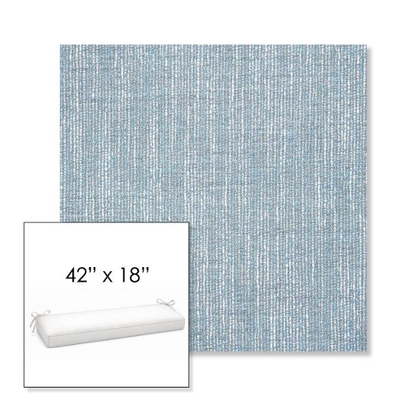 Picture of Adena Celeste | Sunbrella® 42" x 18" Outdoor Bench Cushion