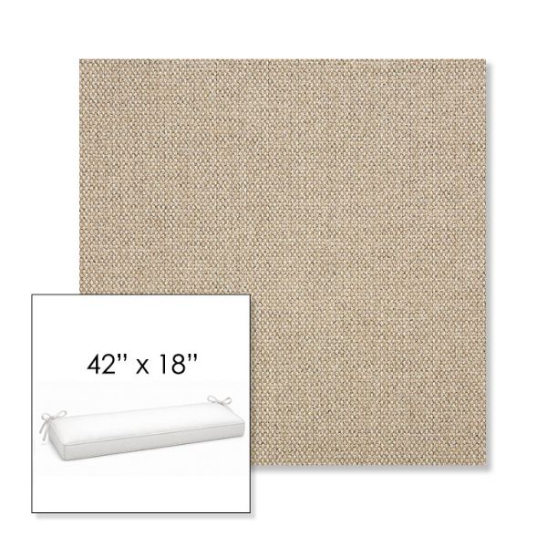 Picture of Blend Sand | Sunbrella® 42" x 18" Outdoor Bench Cushion