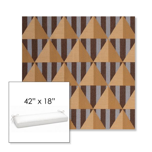 Picture of Buoy Sunset | Sunbrella® 42" x 18" Outdoor Bench Cushion