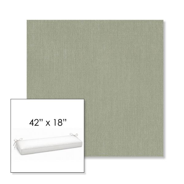 Picture of Canvas Seasalt | Sunbrella® 42" x 18" Outdoor Bench Cushion