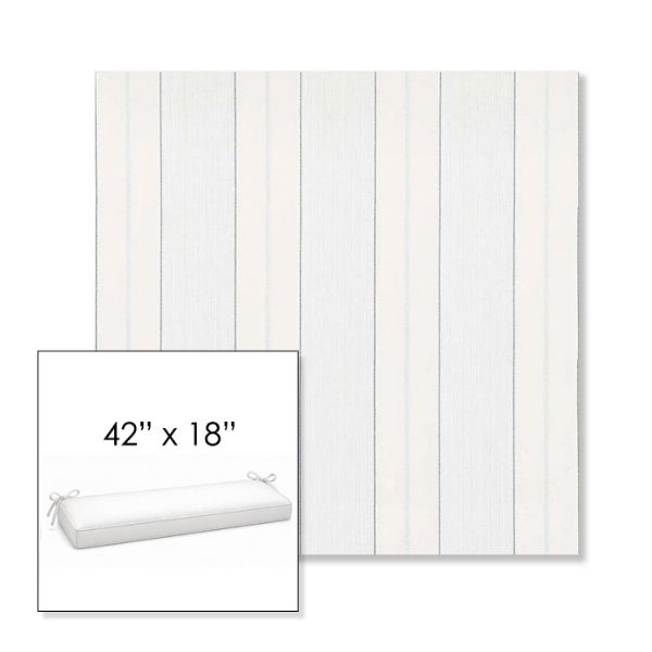 Picture of Carlo Coastal | Sunbrella® 42" x 18" Outdoor Bench Cushion