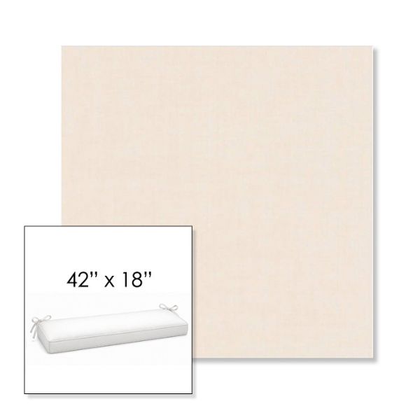 Picture of Cast Bisque | Sunbrella® 42" x 18" Outdoor Bench Cushion