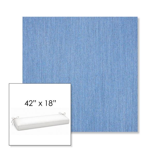 Picture of Cast Ocean | Sunbrella® 42" x 18" Outdoor Bench Cushion