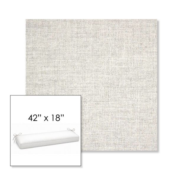 Picture of Crush Cloud | Sunbrella® 42" x 18" Outdoor Bench Cushion