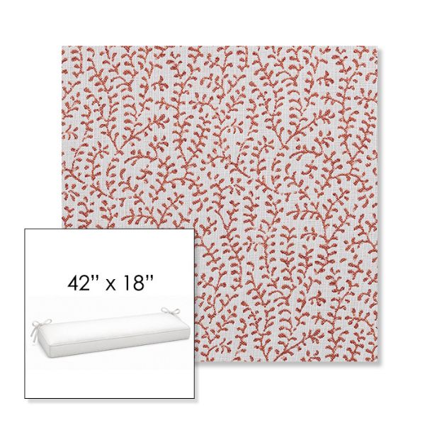 Picture of Eberly Clay | Sunbrella® 42" x 18" Outdoor Bench Cushion