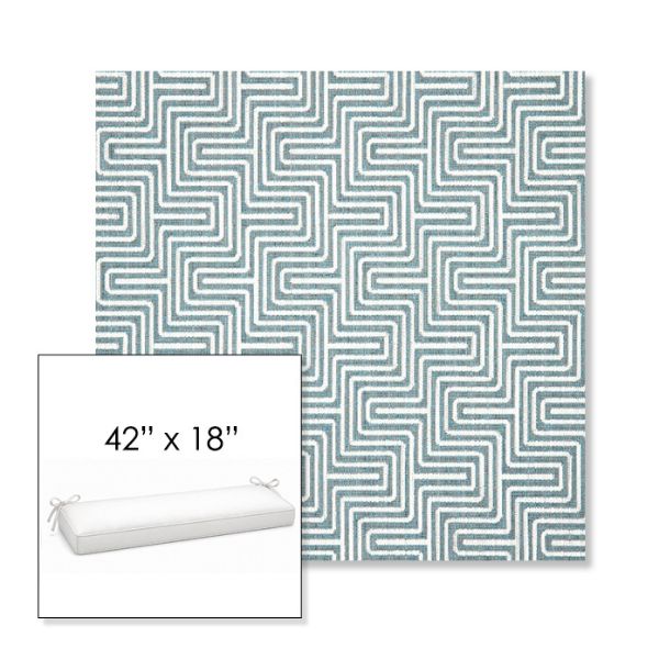 Picture of Figure Twilight | Sunbrella® 42" x 18" Outdoor Bench Cushion