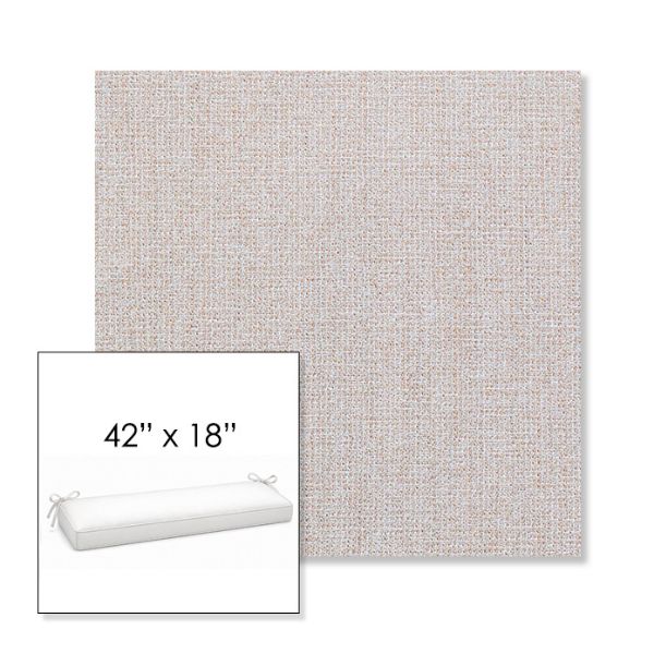 Picture of Kismet Flax | Sunbrella® 42" x 18" Outdoor Bench Cushion