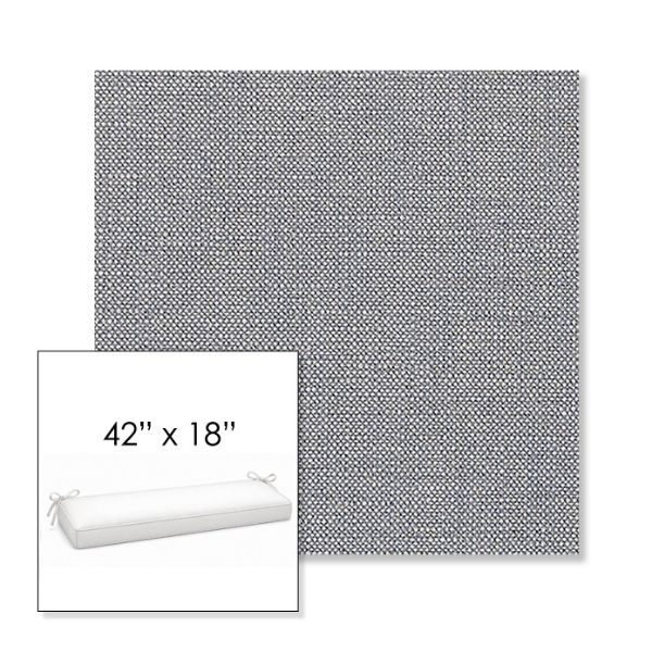 Picture of Linville Denim | Sunbrella® 42" x 18" Outdoor Bench Cushion