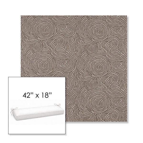 Picture of Lotus Branch | Sunbrella® 42" x 18" Outdoor Bench Cushion