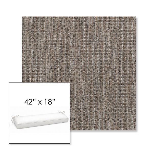 Picture of Metamorphic Fog | Sunbrella® 42" x 18" Outdoor Bench Cushion