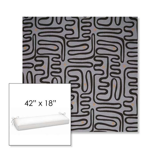 Picture of Nema Moonlight | Sunbrella® 42" x 18" Outdoor Bench Cushion